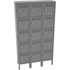 Tennsco - 15 Door, 5 Tier, Locker - Eagle Tool & Supply