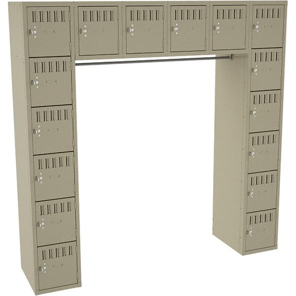 Tennsco - 16 Door, 16 Tier, Locker - Eagle Tool & Supply