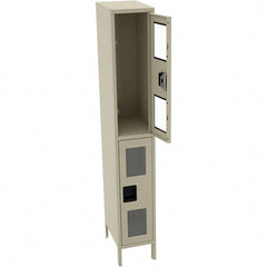 Tennsco - 2 Door, Double Tier, Welded Locker - Eagle Tool & Supply