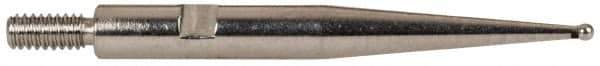 INTERAPID - 0.031" Ball Diam, Steel, Ball Test Indicator Contact Point - 0.812" Contact Point Length, Use with Brown & Sharpe 310-3, 311-3, 310-b-3, 311-bn-3, 312-3 & 312-4 INTERAPID 312 Dial Test Indicators - Eagle Tool & Supply
