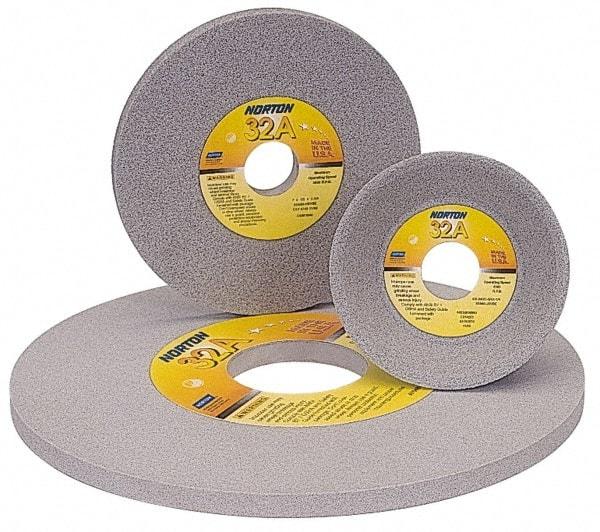 Norton - 7" Diam x 1-1/4" Hole x 1-1/4" Thick, I Hardness, 60 Grit Surface Grinding Wheel - Aluminum Oxide, Type 5, Medium Grade, 3,600 Max RPM, Vitrified Bond, One-Side Recess - Eagle Tool & Supply