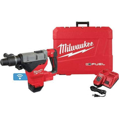 Milwaukee Tool - 18 Volt 1-3/4" SDS Max Chuck Cordless Rotary Hammer - 2900 BPM, 380 RPM, Reversible - Eagle Tool & Supply