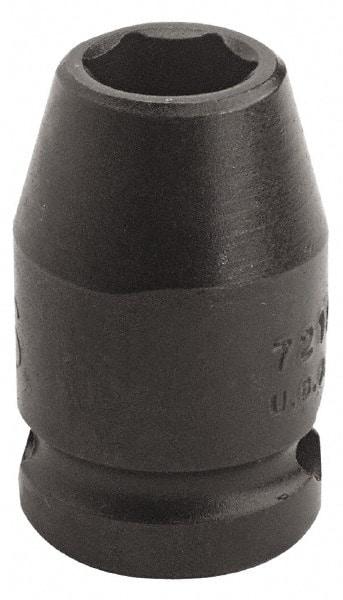Proto - 3/8" Drive, Power Socket - 6 Points, 1-3/32" OAL - Eagle Tool & Supply