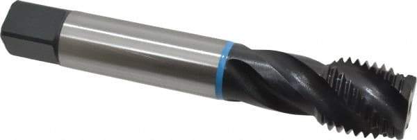Emuge - 1-1/4 - 7 UNC 4 Flute 2B Modified Bottoming Spiral Flute Tap - Cobalt, Oxide Finish, 7.087" OAL, Right Hand Flute, Right Hand Thread, Series Enorm-VA - Eagle Tool & Supply