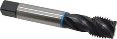 Emuge - 1-1/4 - 7 UNC 4 Flute 2B Modified Bottoming Spiral Flute Tap - Cobalt, Oxide Finish, 7.087" OAL, Right Hand Flute, Right Hand Thread, Series Enorm-VA - Eagle Tool & Supply