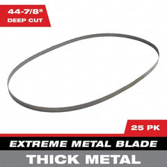 Milwaukee Tool - 44-7/8" x 0.8" x 0.02" 8-10 TPI Bi-Metal Portable Band Saw Blade - Eagle Tool & Supply