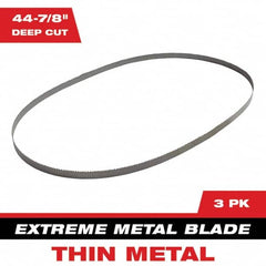 Milwaukee Tool - 44-7/8" x 0.8" x 0.02" 12-14 TPI Bi-Metal Portable Band Saw Blade - Eagle Tool & Supply