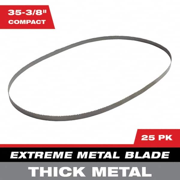 Milwaukee Tool - 2' 11-3/8" x 0.8" x 0.02" 8-10 TPI Bi-Metal Portable Band Saw Blade - Eagle Tool & Supply
