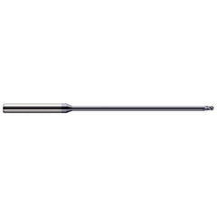 Harvey Tool - Ball End Mills; Mill Diameter (mm): 0.50 ; Mill Diameter (Decimal Inch): 0.0200 ; Number of Flutes: 3 ; Length of Cut (Decimal Inch): 0.0300 ; Material: Solid Carbide ; Overall Length (Inch): 2-1/2 - Exact Industrial Supply