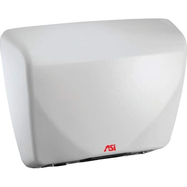 ASI-American Specialties, Inc. - 2200 Watt White Finish Electric Hand Dryer - 100-240 Volts, 18.3 Amps, 15-3/32" Wide x 11-7/32" High x 3-15/16" Deep - Eagle Tool & Supply