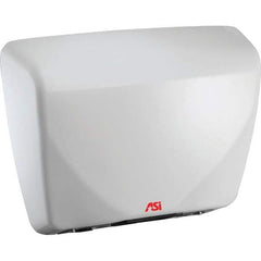 ASI-American Specialties, Inc. - 2200 Watt White Finish Electric Hand Dryer - 100-240 Volts, 18.3 Amps, 15-3/32" Wide x 11-7/32" High x 3-15/16" Deep - Eagle Tool & Supply