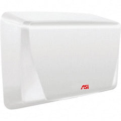 ASI-American Specialties, Inc. - 1000 Watt White Finish Electric Hand Dryer - 208-240 Volts, 5.2 Amps, 10-5/8" Wide x 8-15/32" High x 4" Deep - Eagle Tool & Supply