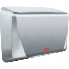 ASI-American Specialties, Inc. - 1000 Watt Satin Stainless Steel Finish Electric Hand Dryer - 115-120 Volts, 10.4 Amps, 10-5/8" Wide x 8-15/32" High x 4" Deep - Eagle Tool & Supply