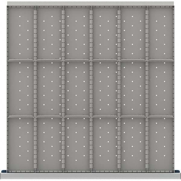 LISTA - 18-Compartment Drawer Divider Layout for 3.15" High Drawers - Eagle Tool & Supply