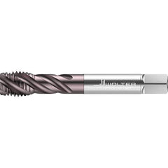 Walter-Prototyp - 5/8-11 UNC 4 Flute 2B/3B Semi-Bottoming Spiral Flute Tap - High Speed Steel, TiAlN Finish, 110mm OAL, Right Hand Flute, Right Hand Thread, Series TC117 - Eagle Tool & Supply