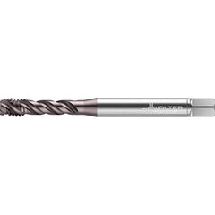 Walter-Prototyp - #6-32 UNC 3 Flute 2B/3B Semi-Bottoming Spiral Flute Tap - High Speed Steel, TiAlN Finish, 56mm OAL, Right Hand Flute, Right Hand Thread, Series TC117 - Exact Industrial Supply