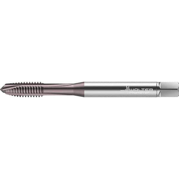 Walter-Prototyp - 3/8-16 UNC 3 Flute 2B Plug Spiral Point Tap - High Speed Steel, TiAlN Finish, Right Hand Thread, Series TC217 - Exact Industrial Supply