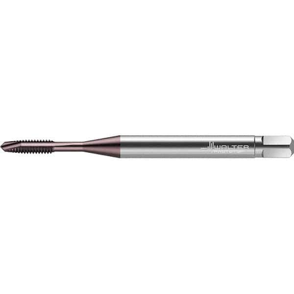 Walter-Prototyp - #3-56 UNF 2 Flute 2B Plug Spiral Point Tap - High Speed Steel, TiAlN Finish, Right Hand Thread, Series TC217 - Exact Industrial Supply