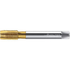 Walter-Prototyp - 5/8-11 UNC 4 Flute 2B Plug Spiral Point Tap - High Speed Steel, TiN Finish, Right Hand Thread, Series TC216 - Exact Industrial Supply