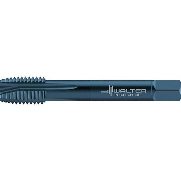 Walter-Prototyp - 9/16-18 UNF 4 Flute 2B Plug Spiral Point Tap - High Speed Steel, Oxide Finish, Right Hand Thread, Series TC217 - Exact Industrial Supply