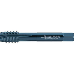Walter-Prototyp - 9/16-18 UNF 4 Flute 2B Plug Spiral Point Tap - High Speed Steel, Oxide Finish, Right Hand Thread, Series TC217 - Exact Industrial Supply