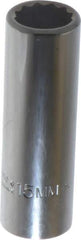 Proto - 3/8" Drive, Deep Hand Socket - 12 Points, 2-3/4" OAL, Chrome Finish - Eagle Tool & Supply