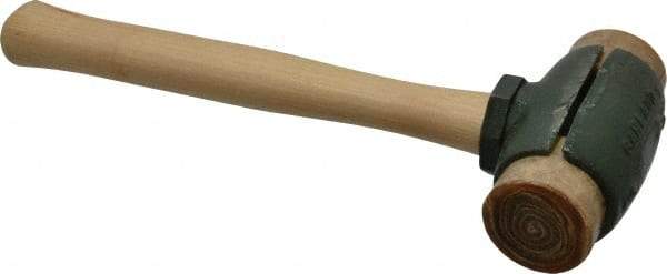 Garland - 2-3/4 Lb Head 1-3/4" Face Rawhide Split Head Hammer - 12-3/4" OAL, Wood Handle - Eagle Tool & Supply