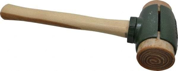 Garland - 6-1/2 Lb Head 2-3/4" Face Rawhide Split Head Hammer - Wood Handle - Eagle Tool & Supply