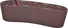 Norton - 6" Wide x 48" OAL, 220 Grit, Aluminum Oxide Abrasive Belt - Aluminum Oxide, Very Fine, Coated, X Weighted Cloth Backing, Series R228 - Eagle Tool & Supply