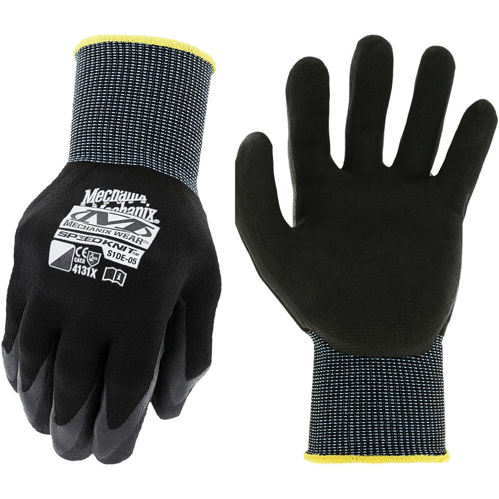 Mechanix Wear - Size L (9) Nitrile Coated Nylon Work Gloves - Eagle Tool & Supply