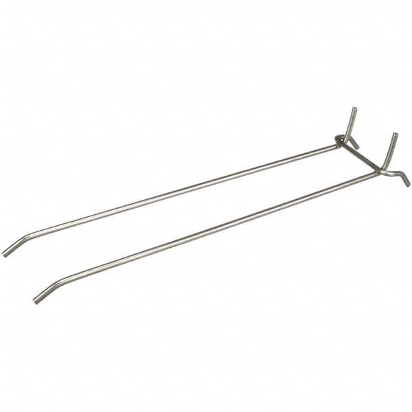 Marlin Steel Wire Products - Pegboard Hooks Type: Double Vertical End Hook Projection: 8-27/32 (Inch) - Eagle Tool & Supply