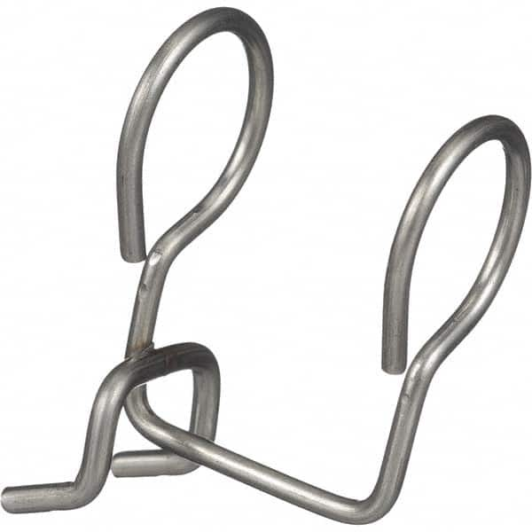 Marlin Steel Wire Products - Pegboard Hooks Type: Single Vertical End Hook Projection: 1-1/4 (Inch) - Eagle Tool & Supply