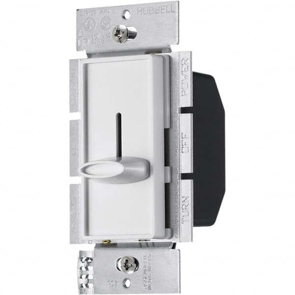 Hubbell Wiring Device-Kellems - 1 Pole, 120 VAC, 5 Amp, Residential Grade Slide Switch Dimmer Switch - Eagle Tool & Supply