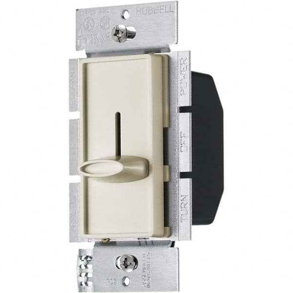 Hubbell Wiring Device-Kellems - 1 Pole, 120 VAC, 5 Amp, Residential Grade Slide Switch Dimmer Switch - Eagle Tool & Supply