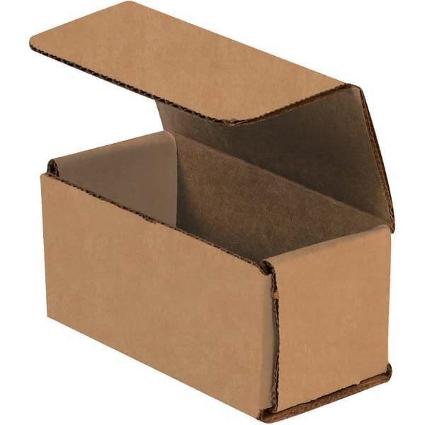 Made in USA - Pack of (50), 2" Wide x 4" Long x 2" High Corrugated Shipping Boxes - Eagle Tool & Supply