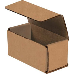 Made in USA - Pack of (50), 2" Wide x 4" Long x 2" High Corrugated Shipping Boxes - Eagle Tool & Supply