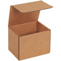 Made in USA - Pack of (50), 4" Wide x 5" Long x 4" High Corrugated Shipping Boxes - Eagle Tool & Supply