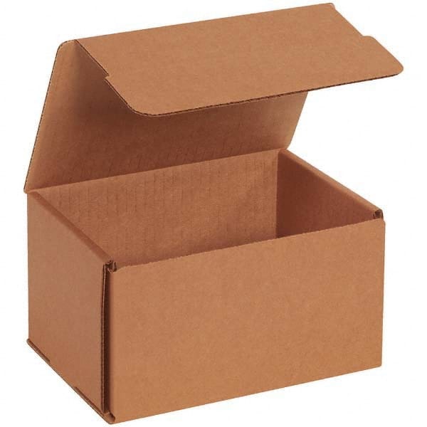 Made in USA - Pack of (50), 4-7/8" Wide x 6-1/2" Long x 3-3/4" High Corrugated Shipping Boxes - Eagle Tool & Supply