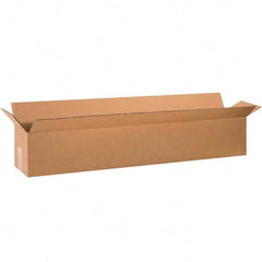 Made in USA - Pack of (5), 10" Wide x 60" Long x 10" High Corrugated Shipping Boxes - Eagle Tool & Supply