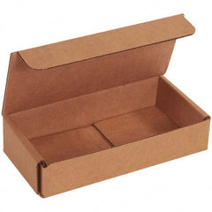 Made in USA - Pack of (50), 3-1/4" Wide x 6-1/2" Long x 1-1/4" High Corrugated Shipping Boxes - Eagle Tool & Supply