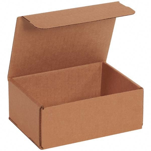 Made in USA - Pack of (50), 4-7/8" Wide x 6-1/2" Long x 2-5/8" High Corrugated Shipping Boxes - Eagle Tool & Supply