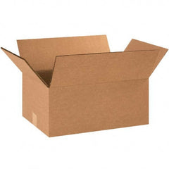 Made in USA - Pack of (15), 12" Wide x 20" Long x 6" High Corrugated Shipping Boxes - Eagle Tool & Supply