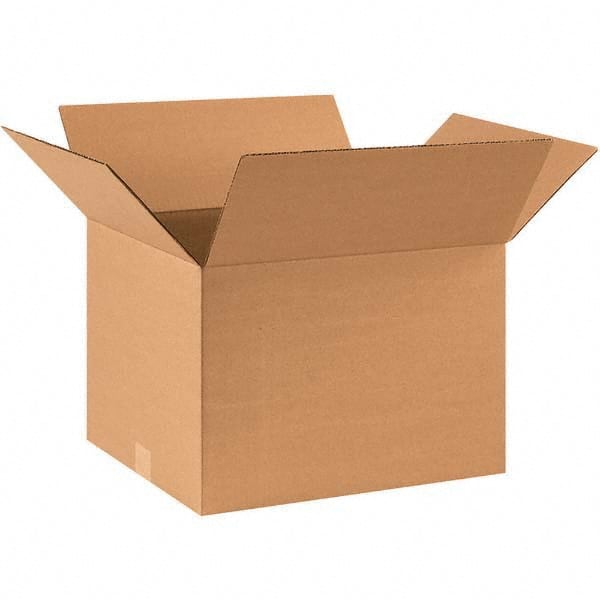 Made in USA - Pack of (25), 14-3/4" Wide x 17-1/2" Long x 12-1/2" High Corrugated Shipping Boxes - Eagle Tool & Supply