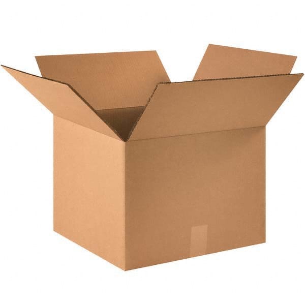 Made in USA - Pack of (15), 15" Wide x 15" Long x 10" High Heavy Duty Corrugated Boxes - Eagle Tool & Supply