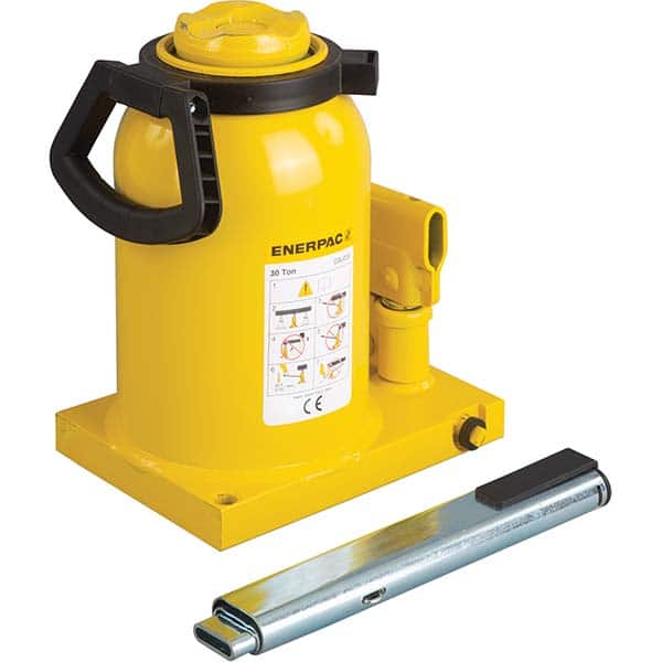 Enerpac - Manual Bottle, Screw, Ratchet & Hydraulic Jacks Type: Hydraulic Bottle Jack Load Capacity (Ton): 50 (Inch) - Eagle Tool & Supply