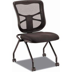 ALERA - Folding Chairs Material: Fabric Color: Black - Eagle Tool & Supply