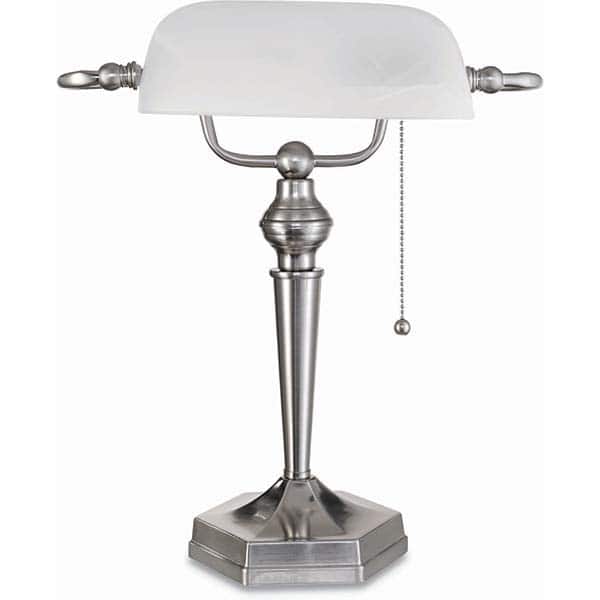 ALERA - Task Lights Fixture Type: Desk Color: Brushed Nickel - Eagle Tool & Supply