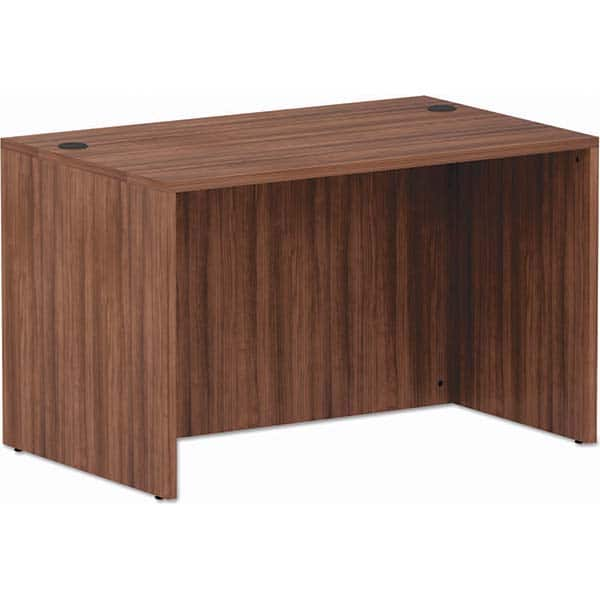 ALERA - Office Desks Type: Straight Front Desk Shell Color: Modern Walnut - Eagle Tool & Supply