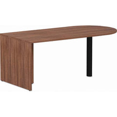 ALERA - Office Desks Type: D-Top Desk Color: Modern Walnut - Eagle Tool & Supply