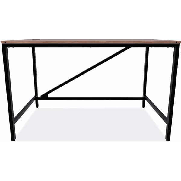 ALERA - Office Desks Type: Table Desk Color: Modern Walnut - Eagle Tool & Supply